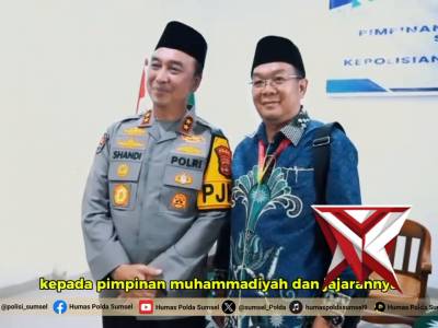 Silaturahmi dengan PW Muhammadiyah, Kapolda Sumsel Tegaskan Kolaborasi Jaga Kamtibmas

Palembang - K