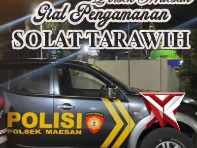 PENGAMANAN SHOLAT TARAWIH POLSEK MAESAN
