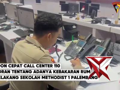 Respon Cepat Call center 110 Polda Sumsel