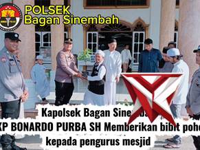 giat pengamanan malam takbiran oleh polsek bagan sinembah