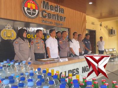 POLRES NGAWI PRESS RILIS UNGKAP KASUS OPS PEKAT SEMERU 2026