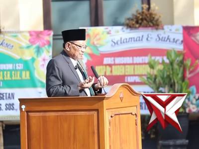 Pelaksanaan sholat Idul Fitri di polres Magetan