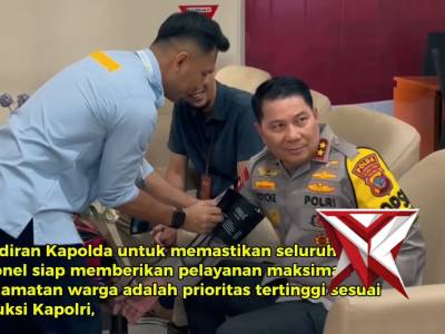 Kapolda Sulut kunjungi Pos Pengamanan dan Pos Pelayanan ops ketupat Samrat 2026
