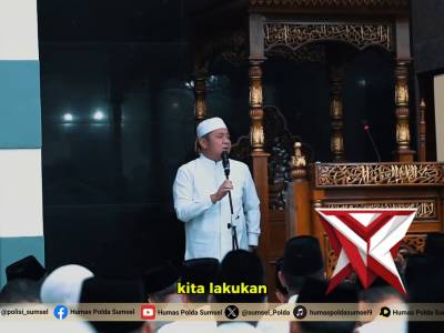 Giat pengajian Ramadhan 1447 H  Polda Sumsel bersama Forum Forkopimda Prov. Sumsel