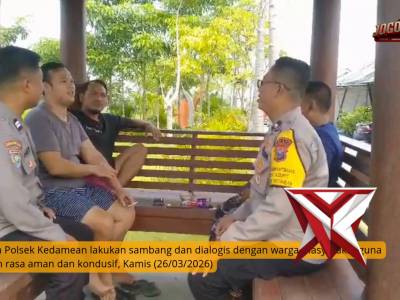 Pasca Hari Raya Idul Fitri 1447 H / 2026 M Anggota Polsek Kedamean Lakukan Patroli Dialogis