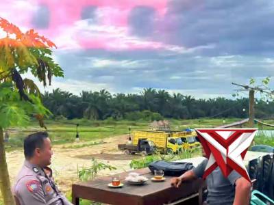 Patroli Bhabinkamtibmas di Tempat Wisata Pemancingan