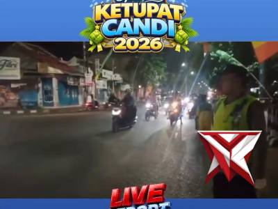 Suasana malam takbiran di Kota Tegal, Jumat malam (20/3/2026