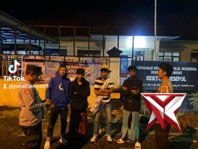 Hadir di Tengah Masyarakat, Polsek Sempol Amankan Kegiatan Takbir