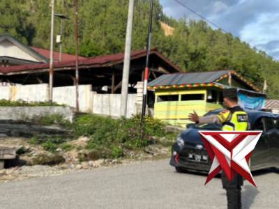 Pelaksanaan Strong Point di wilkum Polsek Rikit Gaib.