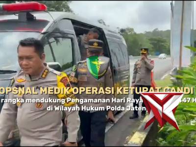 Biddokkes Polda Jateng Laksanakan Pengecekan Kesehatan Personel Yang Terlibat Operasi Ketupat Candi