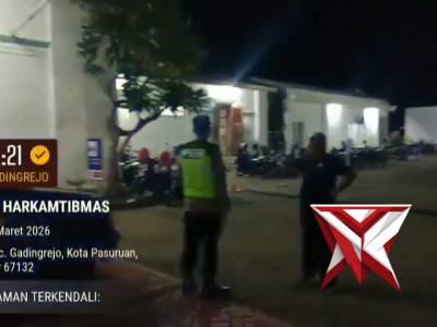 Patroli harkamtibmas di stasiun pasuruan