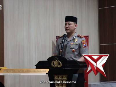 BUKA PUASA BERSAMA KAPOLRES JEMBER DAN KOMUNITAS MEKANIK MITRA POLRI