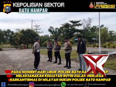patroli rutin oleh polsek batu hampar