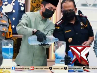 Kapolda Sumsel Pimpin Pemusnahan Barang Bukti, Tegaskan Komitmen Berantas Penyalahgunaan dan Peredar