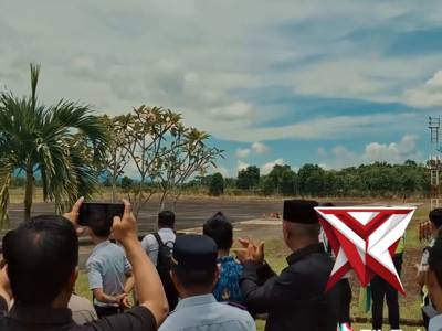 Kapolres Pagar alam hadiri Penerbangan pertama citylink ke pagar alam