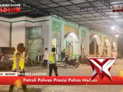 Patroli Polwan Polres Madiun