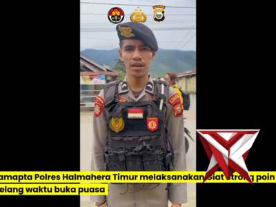 Satsampta polres haltim melaksakan pengaturan menjelang buka puasa - PoliceTube