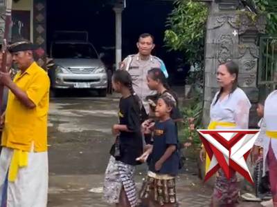 Kegiatan Tawur Agung Kasanga di Pura Indraloka Curungrejo