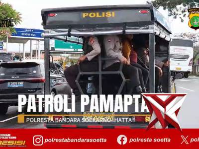Patroli Pamapta Polresta Bandara Soekarno-Hatta
