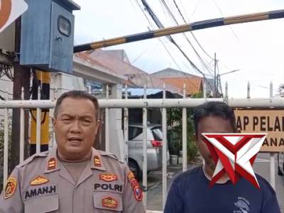 Patroli polsek Tambaksari beri imbauan security  tetap waspada terutama saat warga mudik