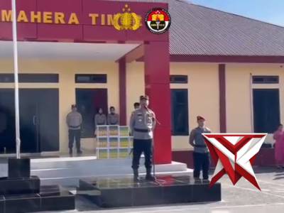 Penyerahan bazar polri presisi Dan bansos POLRES HALMAHERA TIMUR