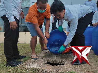 konferensi pers terkait pemusnahan barang bukti narkotika jenis sabu