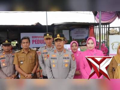 Polri peduli membantu warga yang terkena musibah kebakaran