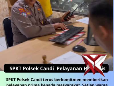 SPKT POLSEK CANDI PELAYANAN HUMANIS