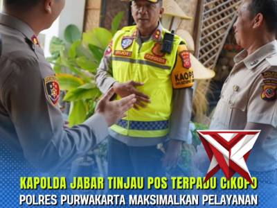 Kapolda Jabar Tinjau Pos Terpadu Cikopo, Polres Purwakarta Maksimalkan Pelayanan Operasi Ketupat