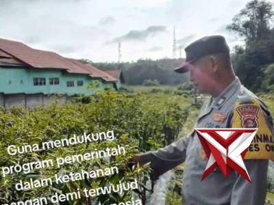 Ketahanan pangan Polsek Pampangan