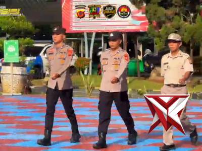 Apel jam pimpinan Kapolres Subang