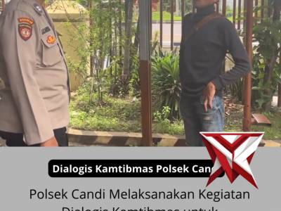 Dialogis Kamtibams Polsek Candi - PoliceTube
