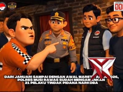 Polres Musi Rawas Terus Berkomitmen memberantas Narkoba