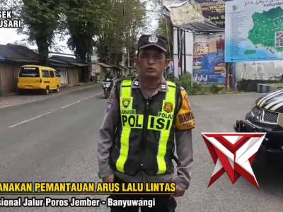 PEMANTAUAN ARUS LALU LINTAS POLSEK PAKUSARI