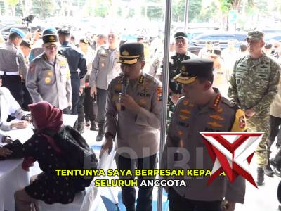 Kapolri Jenderal Polisi Drs. Listyo Sigit Prabowo, M.Si., meninjau langsung kesiapan Posko Terpadu - PoliceTube