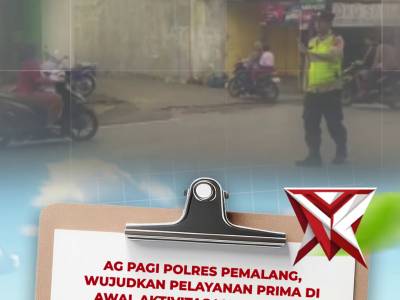 Pelayanan AG Pagi Polres Pemalang - PoliceTube