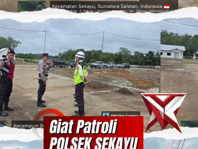 Kegiatan Patroli diseputaran Wilkum Polsek Sekayu