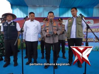 Kapolri memimpin langsung penanaman jagung serentak di Kab Ogan Ilir