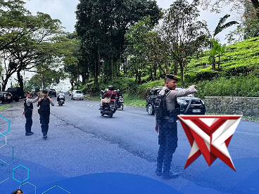Pengaturan lalu lintas Polres Subang