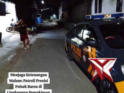 Patroli Malam Hari Polsek Baros - PoliceTube