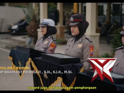 Polres Kediri Berikan Puluhan Penghargaan, Apresiasi Dedikasi Personel dan Masyarakat