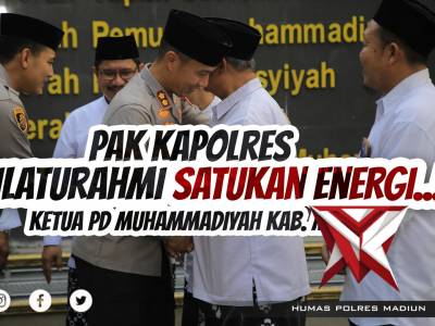 Silaturahmi Penuh Kehangatan, Kapolres Madiun Sambangi Ketua PD Muhammadiyah Kab. Madiun