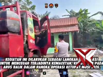 Penyekatan Kendaraan Sumbu 3 Keatas di Jalintim