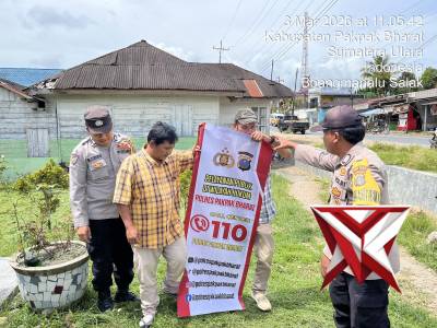 sosialisasikan Layanan Call Center : 110 Polres Pakpak Bharat