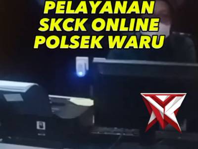 pelayanan petugas SKCK online Polsek Waru yang ramah dan humanis