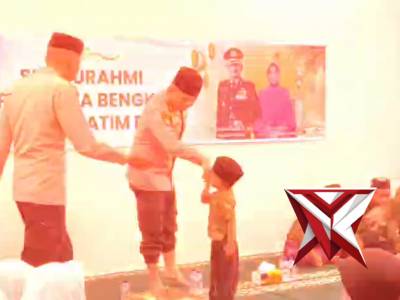 *Kapolresta Bengkulu Berbagi Kebahagiaan Bersama Anak Yatim Piatu*