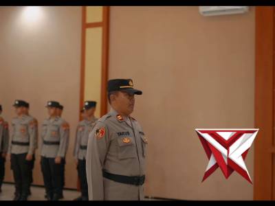 Kapolres Kediri Pimpin Upacara Pelantikan Jabatan Kasi TIK dan Kasium Polres Kediri