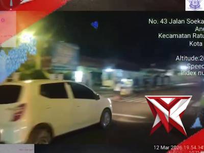 *Patroli Blue Light Satlantas Polresta Bengkulu Amankan Arus Lalin Jamaah Tarawih*