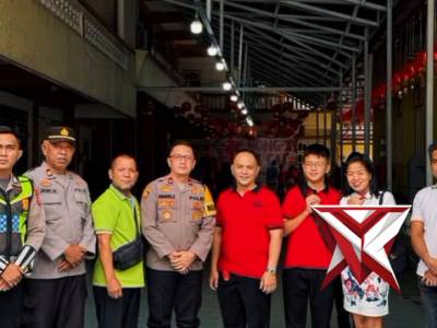 Jamin Keamanan Ibadah Imlek, Wakapolres Lubuk Linggau Turun Langsung Cek Kesiapan Personel di Vihara