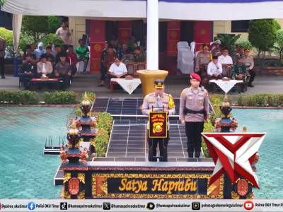 Apel siaga Kamtibmas Dalam Rangka Menjaga Situasi Kamtibmas Yang Kondusif di Wilayah OKU Timur.